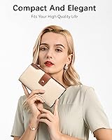 Vista 94 de BOSTANTEN - Cartera de piel auténtica para mujer con bolsillo con cremallera), BL3162011Kcoffee C-Naranja Marrón