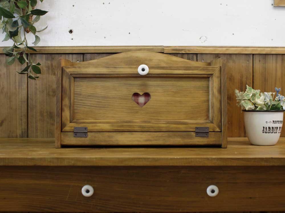 Amazon.co.jp: パンケース 横長サイズ w40d23h22cm アンティーク