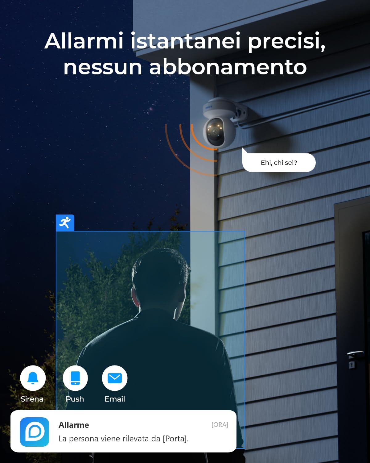 Reolink 4K PoE Kit Videosorveglianza Esterno, Panoramica 355° e Inclinazione 50°, Inseguimento Automatico, Rilevamento di Persona/Veicolo/Animale, NVR 8CH con HDD 2TB, Registrazione 24/7, RLK8-800PT4