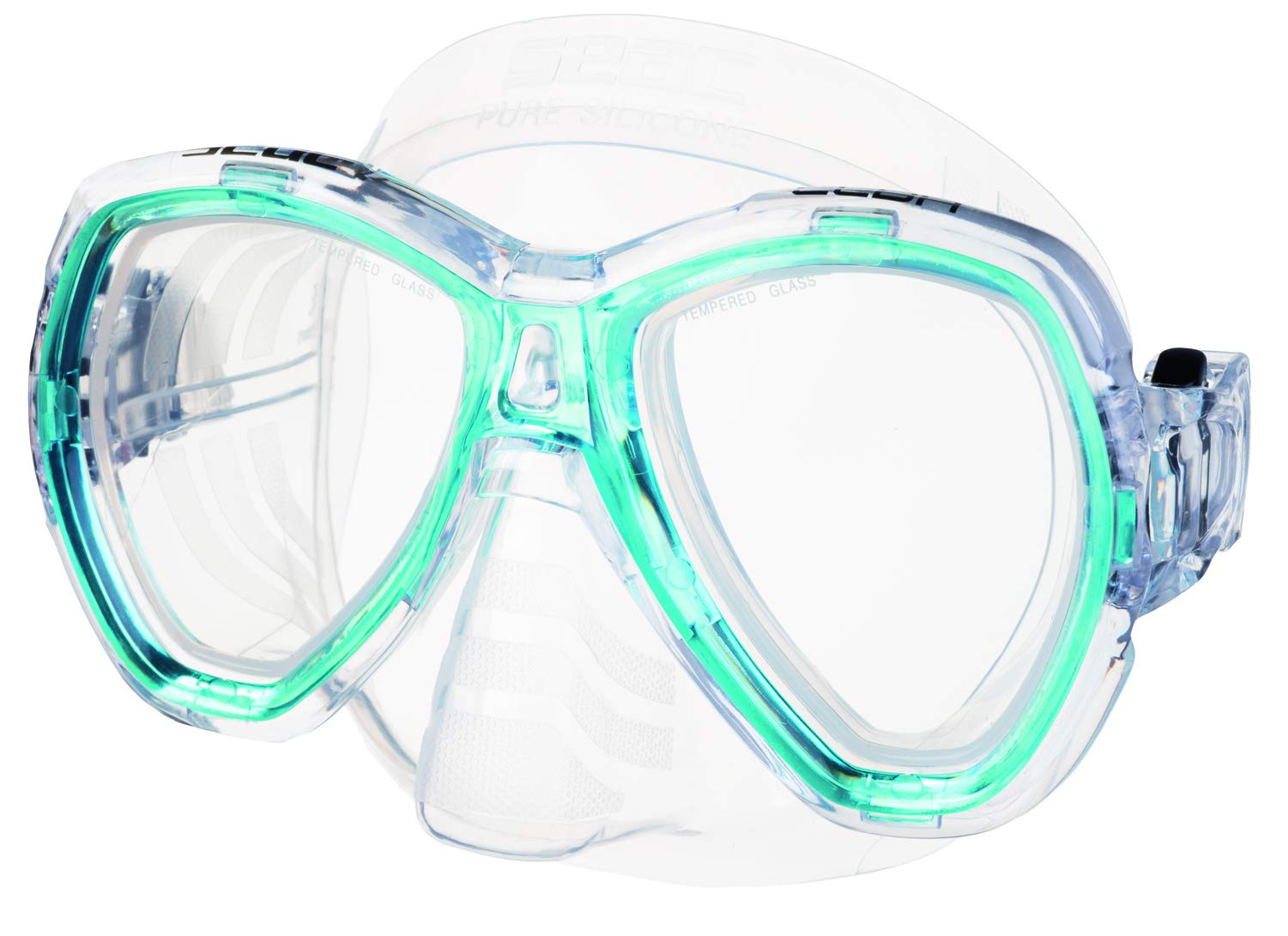 Seac 0890029160452 un Zoom Premium Silicona máscara Aletas Snorkel Set con Gear Bag, Azul, 4 – 5,5
