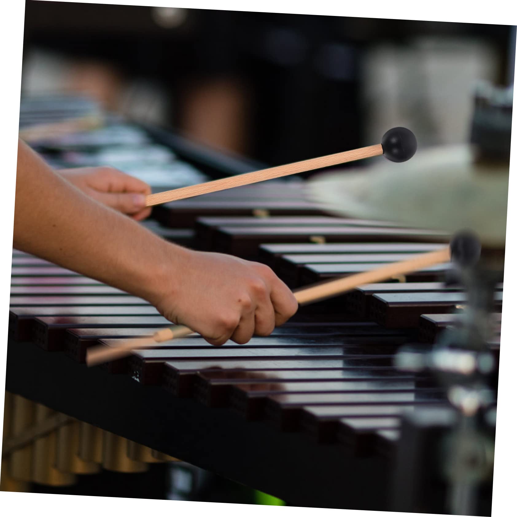 Milisten 1 Pair Professional Marimba Mallets of Drum Sticks for Percussion Instruments Durable and Lightweight with Strong Sound for Beginners and Professionals