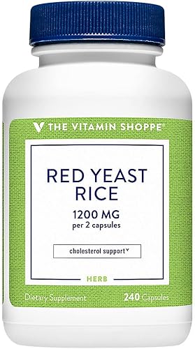 The Vitamin Shoppe Arroz de levadura roja - 1,200 mg (240 cápsulas)