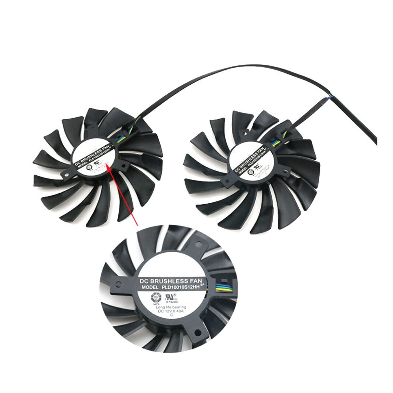RAKSTORE PLD10010S12HH 95mm grafische kaartventilator RAKSTORE PLD10010S12HH 95mm grafische kaartventilator