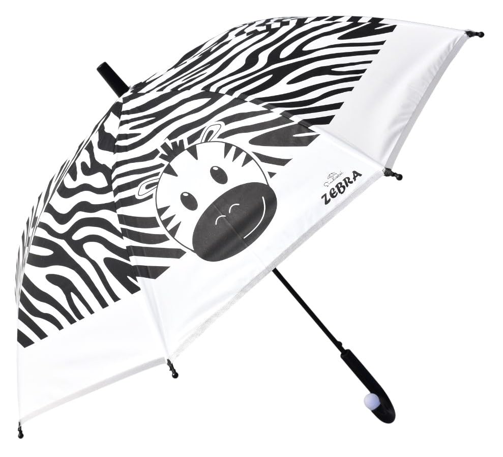 chaatewala 3D Cute Zebra Umbrella for children, Animal Printed Umbrella for kids, Animal Print rain umbrella for Kids 3D Zoo Animals Prints Cute Chatri for Boys Kids-picture-45