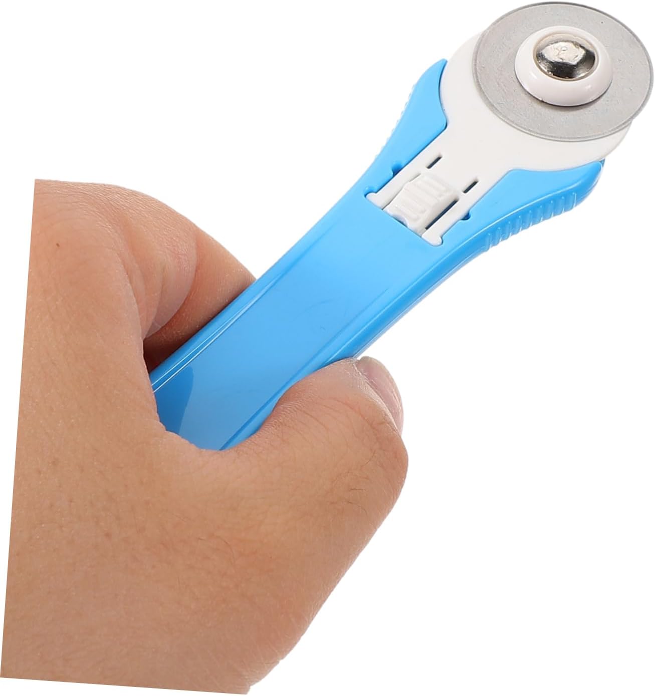 Anneome Rotary Fabric Cutter Tool Manual Leather Cutting Wheel for Sewing Quilting Craft Projects Suitable for Right and Left-Handed Users Versatile for Fabric and More