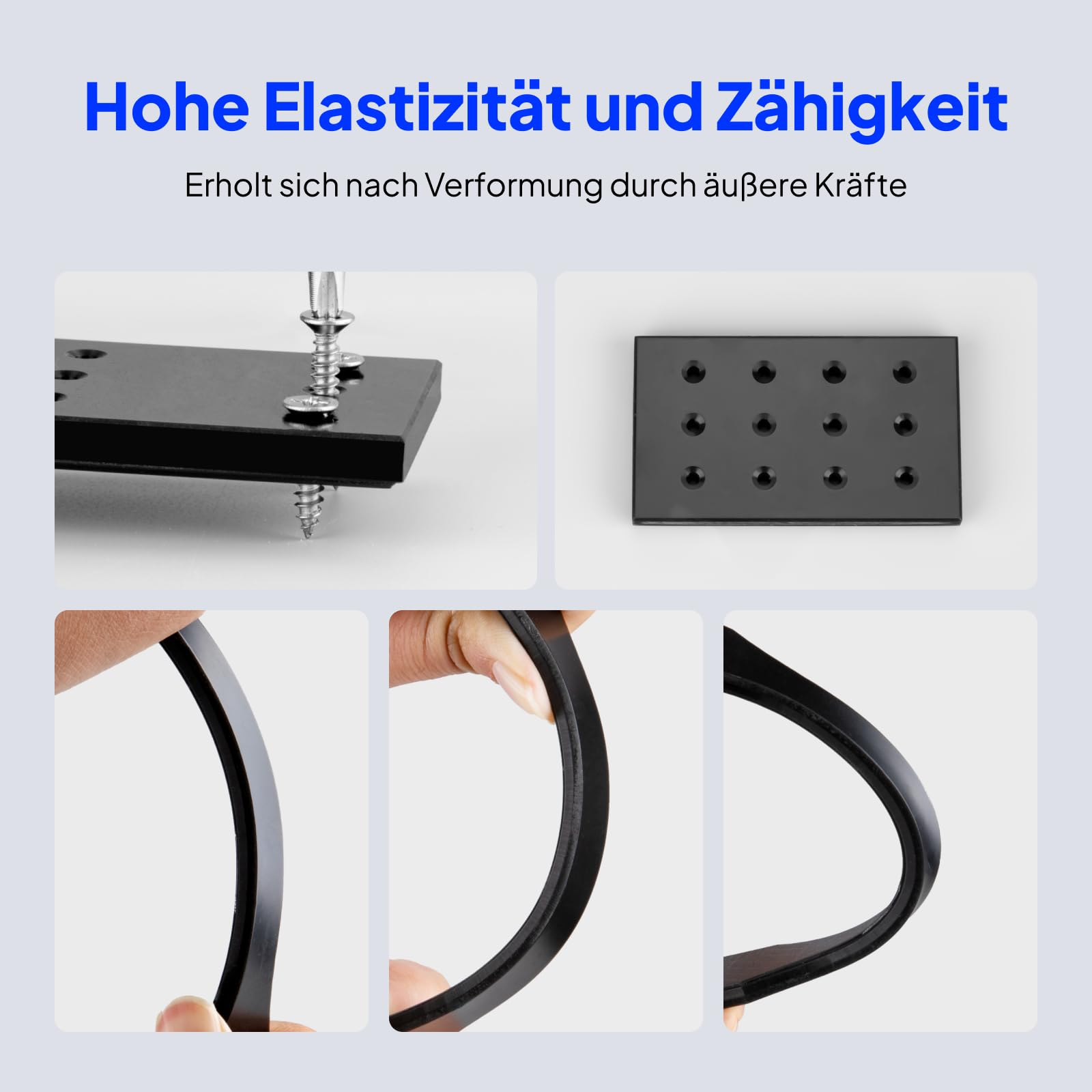 ELEGOO Tough Resin 3D Drucker Harz mit Hoher Härte und Flexibilität, Niedriger Viskosität, Geringer Schrumpfung, Kompatibel mit MSLA/LCD/DLP 3D-Druckern, Schwarz 1000g