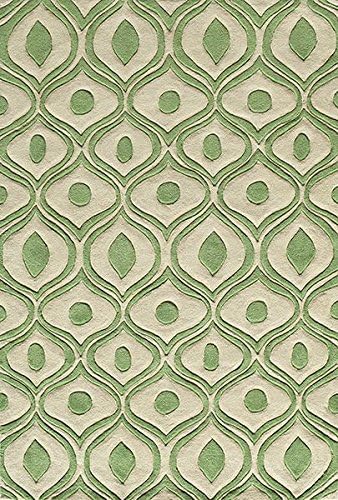Momeni Rug Chinese Hand Tufted BS-09 GREEN 3'-6" x 5'-6" - Area Rugs