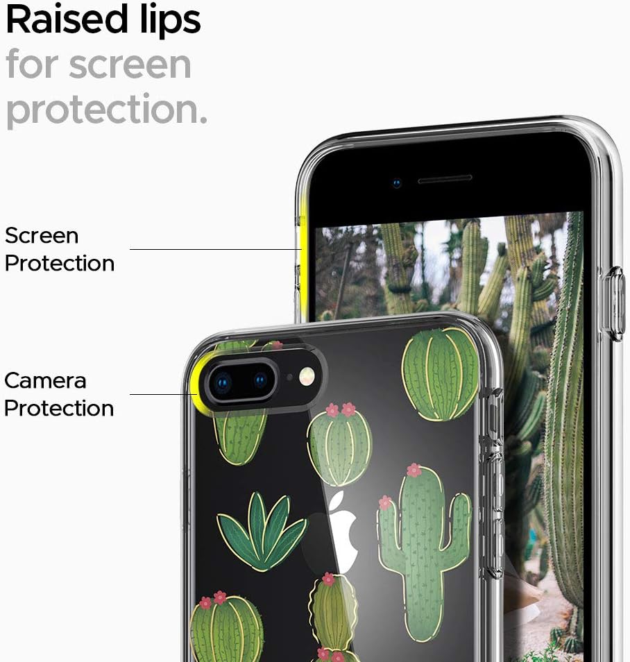 CYRILL Ciel [Cecile Collection] Designed for Apple iPhone 8 Plus (2017) / Designed for Apple iPhone 7 Plus (2016) - Cactus