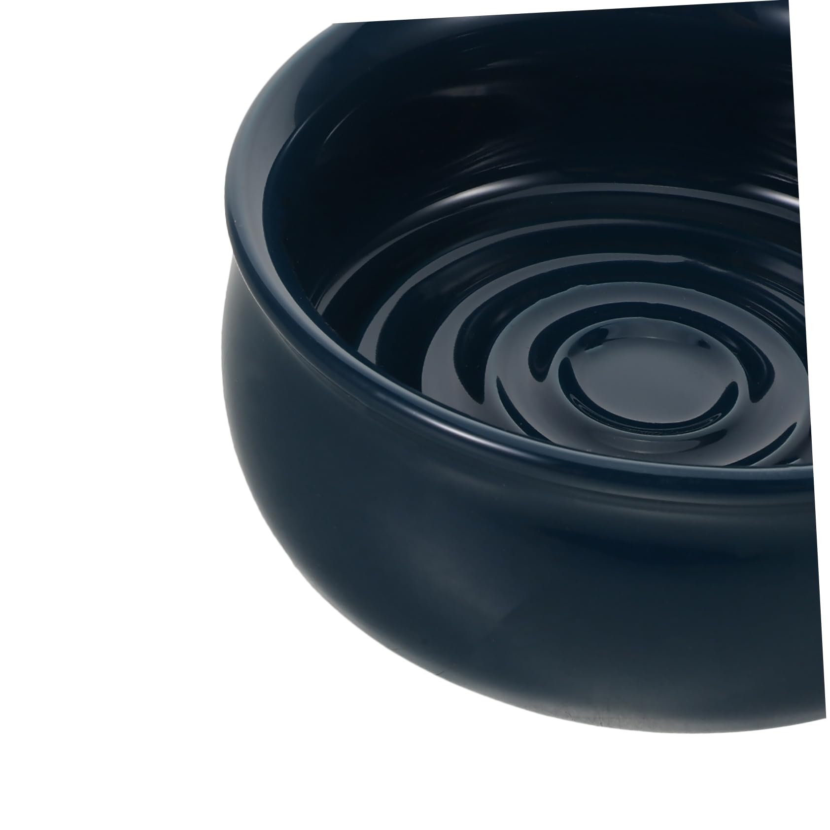 Healvian Cuenco para Espuma de Afeitar de Cerámica Textura en Espiral