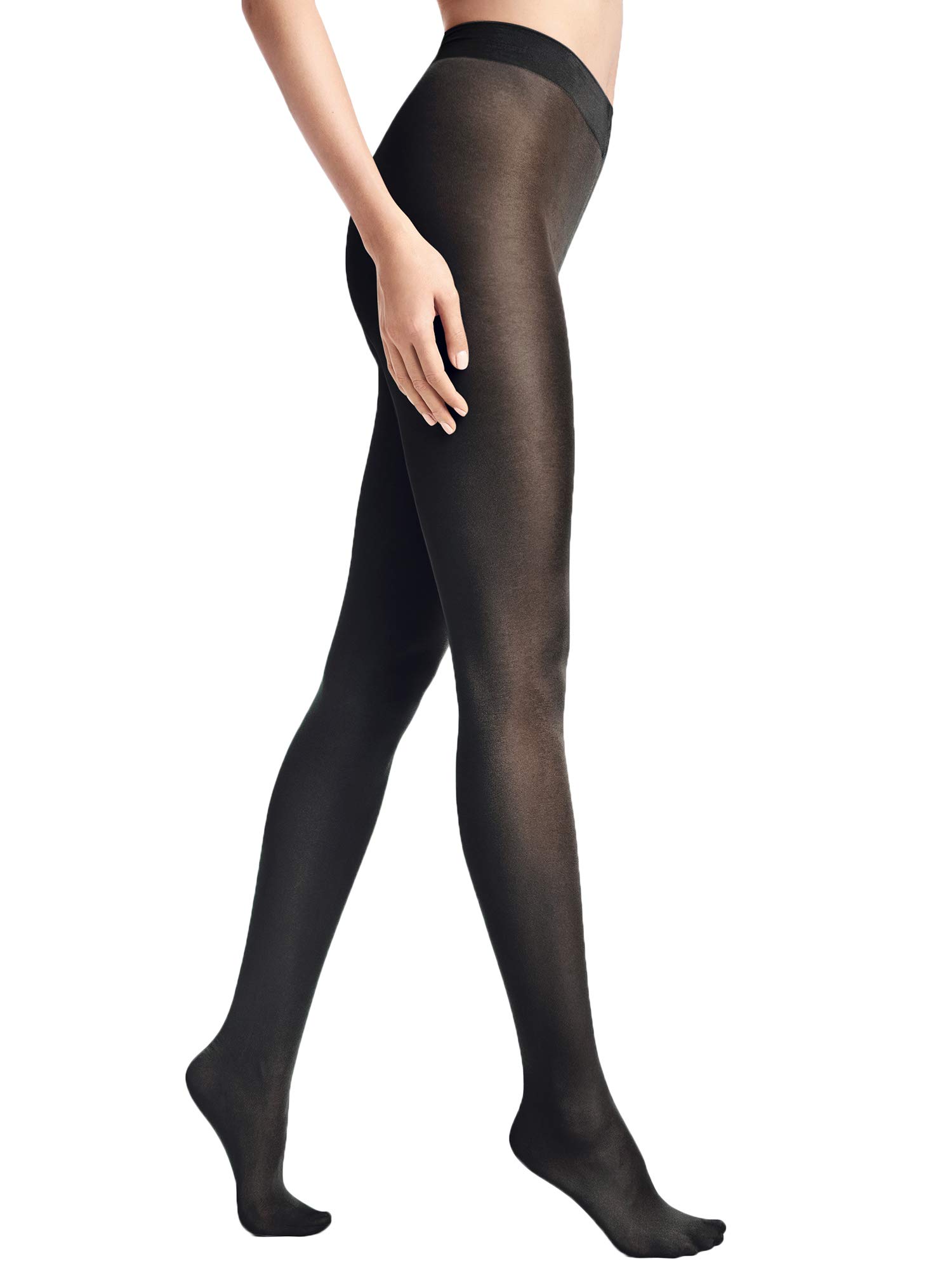 Wolford Pure Shimmer 40 Concealer Shiny Tights -Medium-Black