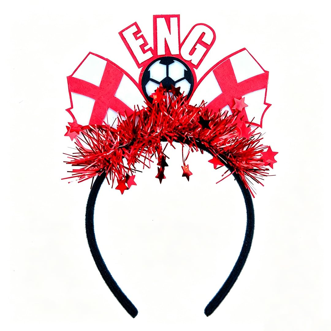 NexusGoods 2026 FIFA World Cup Football Headband โ Fan Supporter Gear, Party Decor Photo Prop with National Symbols, Unisex One Size (ENG)