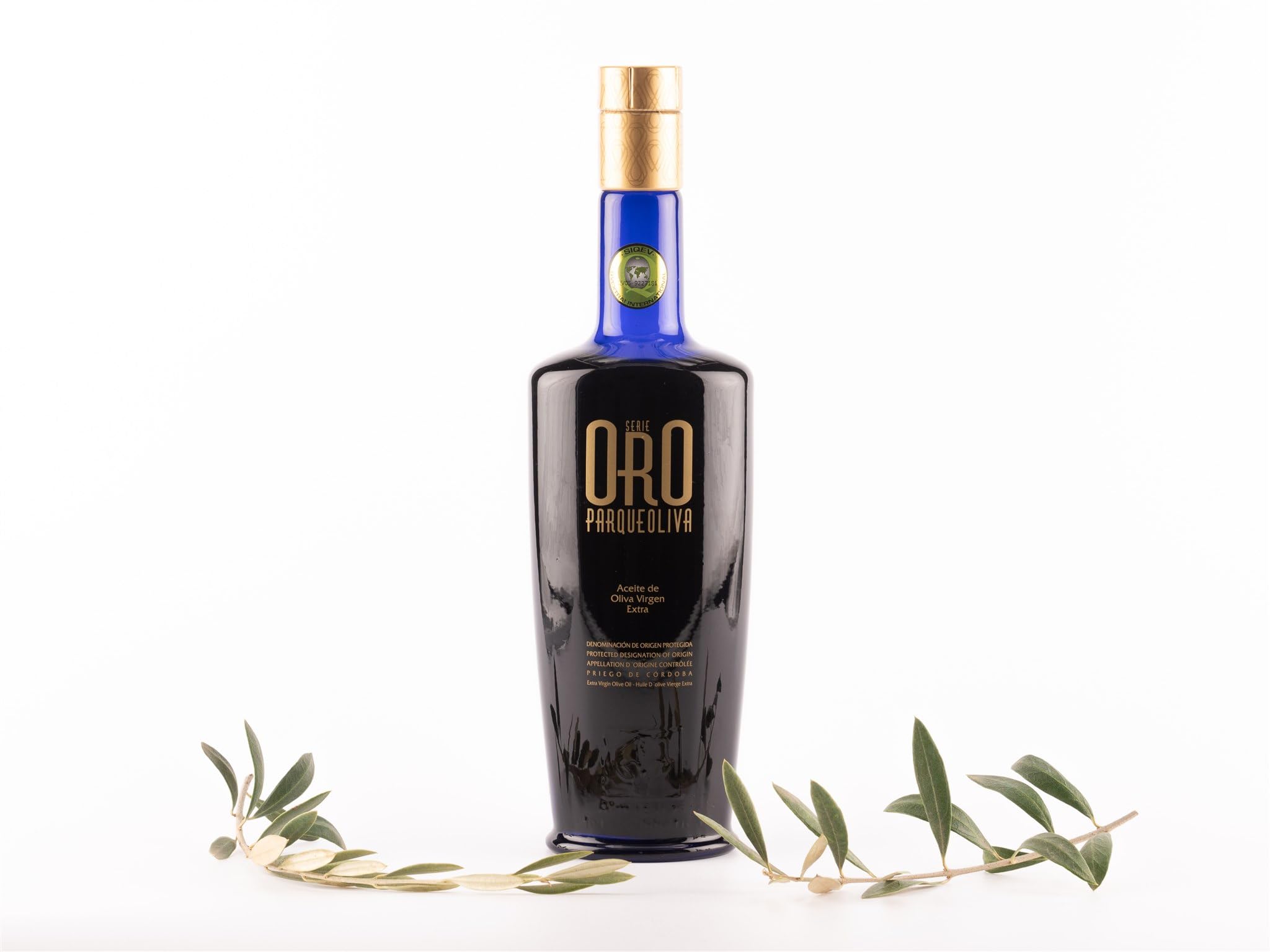 PARQUEOLIVA SERIE ORO Aceite de Oliva Virgen Extra 500 ml DOP Priego de Córdoba Sabor Intenso