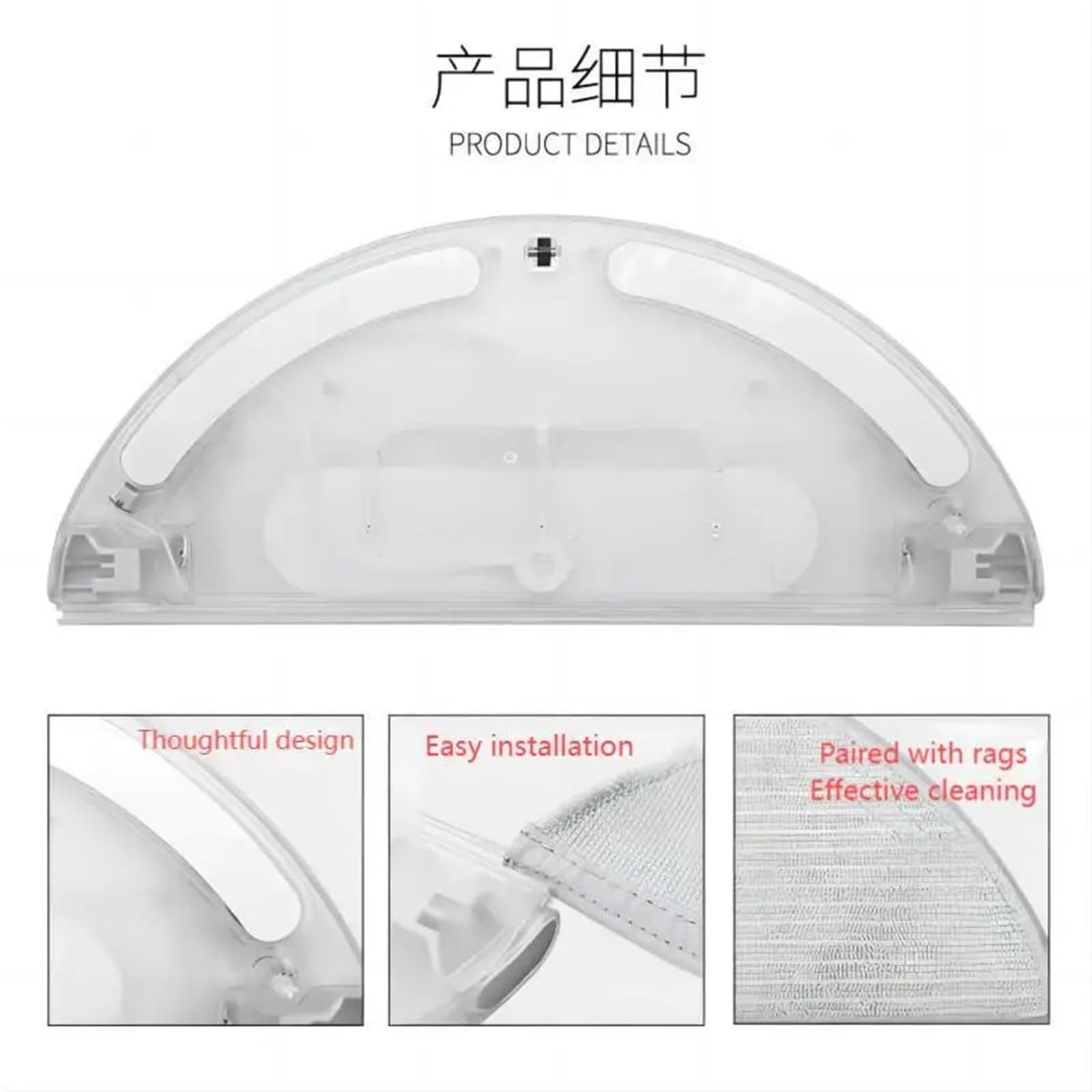 Compatible con Dreame, Accesorios For Robot Barredor F9, Tanque De Agua con Control Eléctrico Especial, Nuevo Tanque De Agua.(2pcs Tank White)