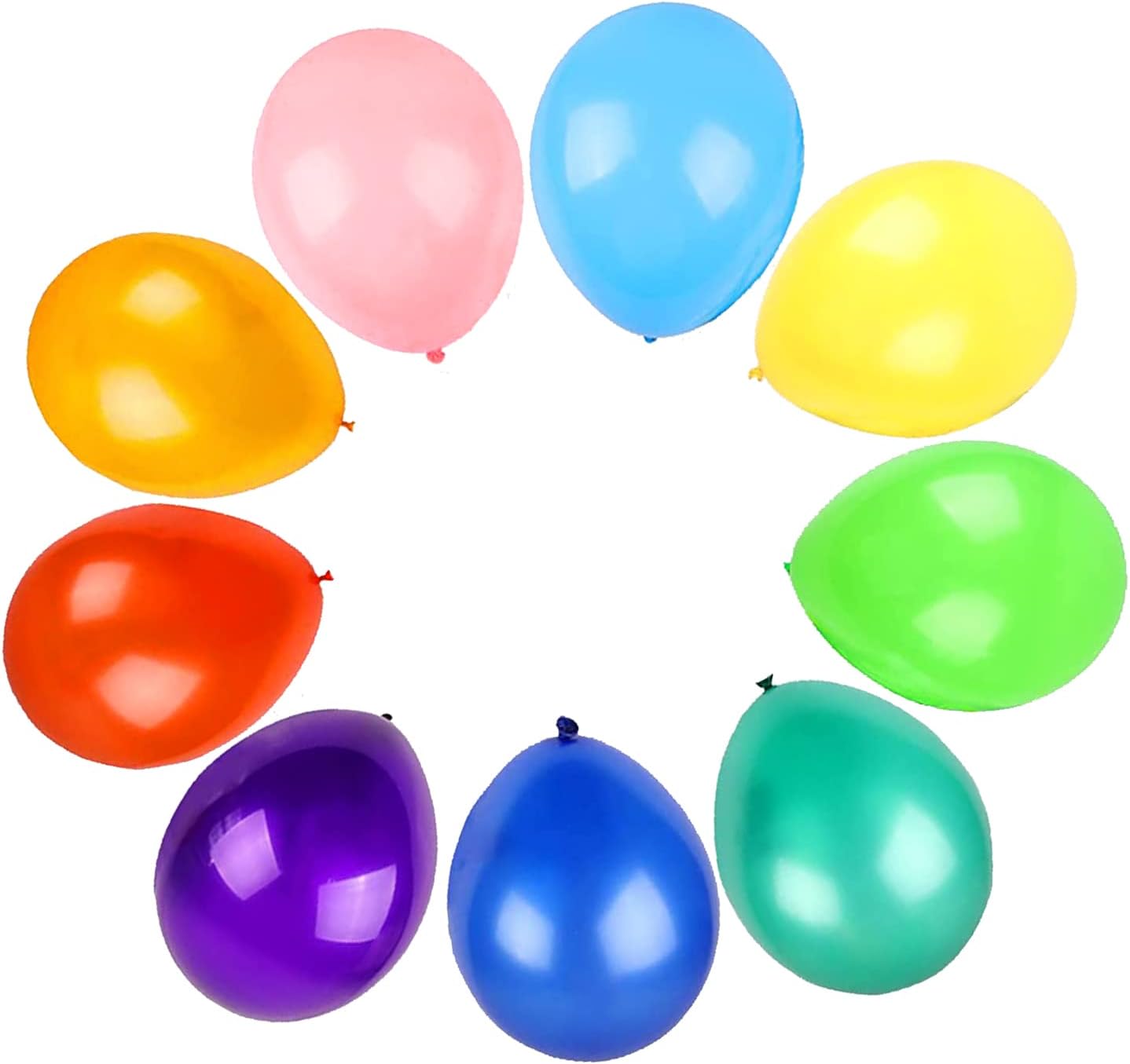 100 PCS Balloons Assorted Colors, 12 Inches Premium