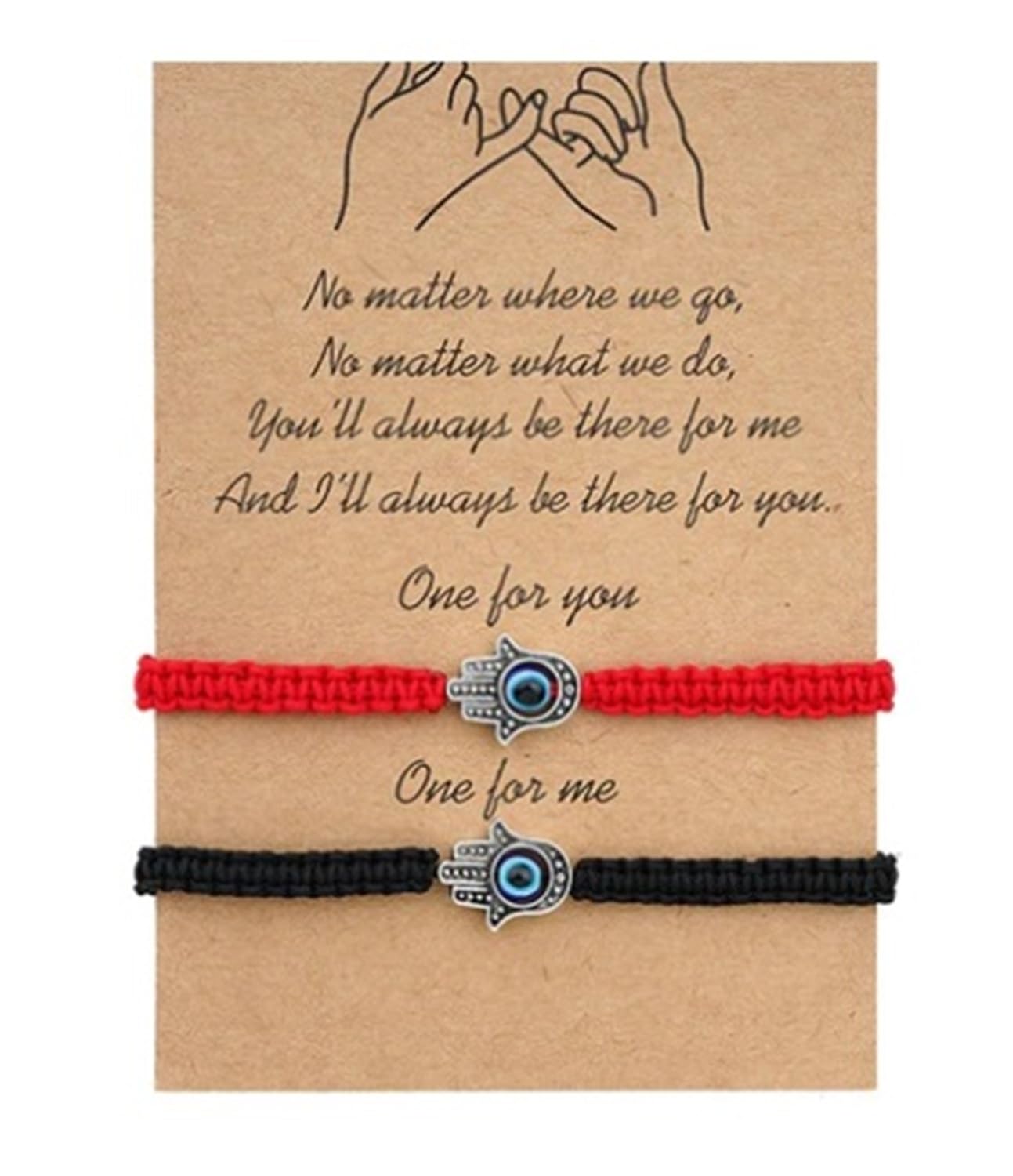 See full amazon price history chart for VR Creatives Evil Eye Hamsa Hand String 2Pcs Adjustable Red Black Cord Woven Bracelet for Protection and Luck Friendship Graduation Birthday Lovers Gift VR Creatives Evil Eye Hamsa Hand String 2Pcs Adjustable Red Black Cord Woven Bracelet for Protection and Luck Friendship Graduation Birthday Lovers Gift (B0CVDS39CZ) Amazon Price History, Amazon Price Tracker