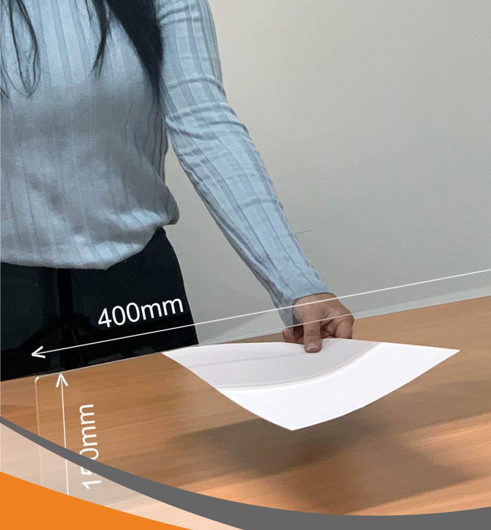 MyMAXXI | Selbststehender Spuckschutz Aufsteller aus 5mm Acrylglas standfest glasklar 130x90 cm Hygieneschutz | acrylic spit protection | Acryl Trennwand | Niesschutz Hustenschutz | Hygieneschutzwand