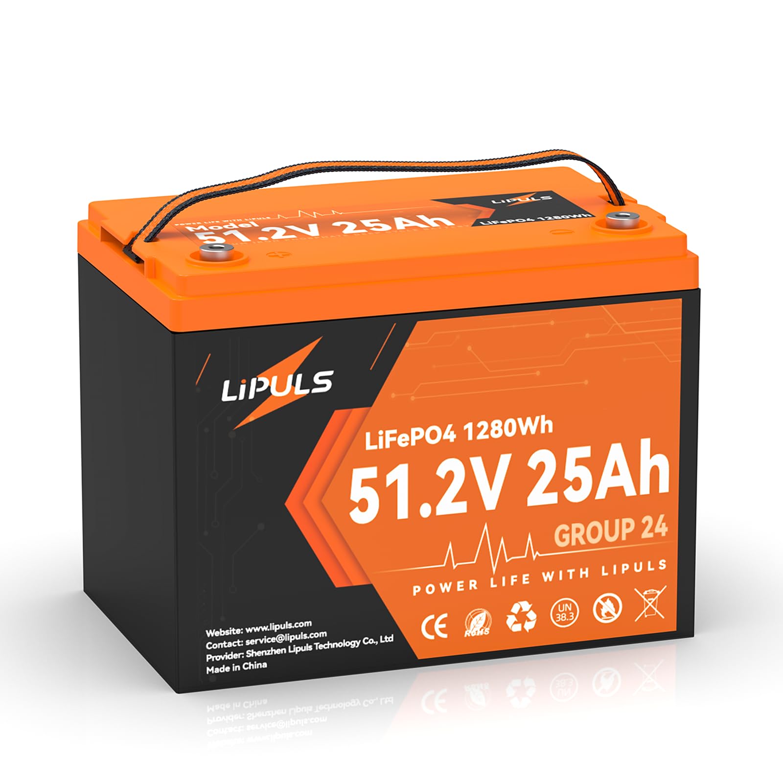 1103　爆電力❗12V 50Ah インフォリチウム電池 BMS搭載 電動ボート Amazon.com: 51.2V(48V) 25Ah LiFePO4 Battery, 51.2V Deep Cycle