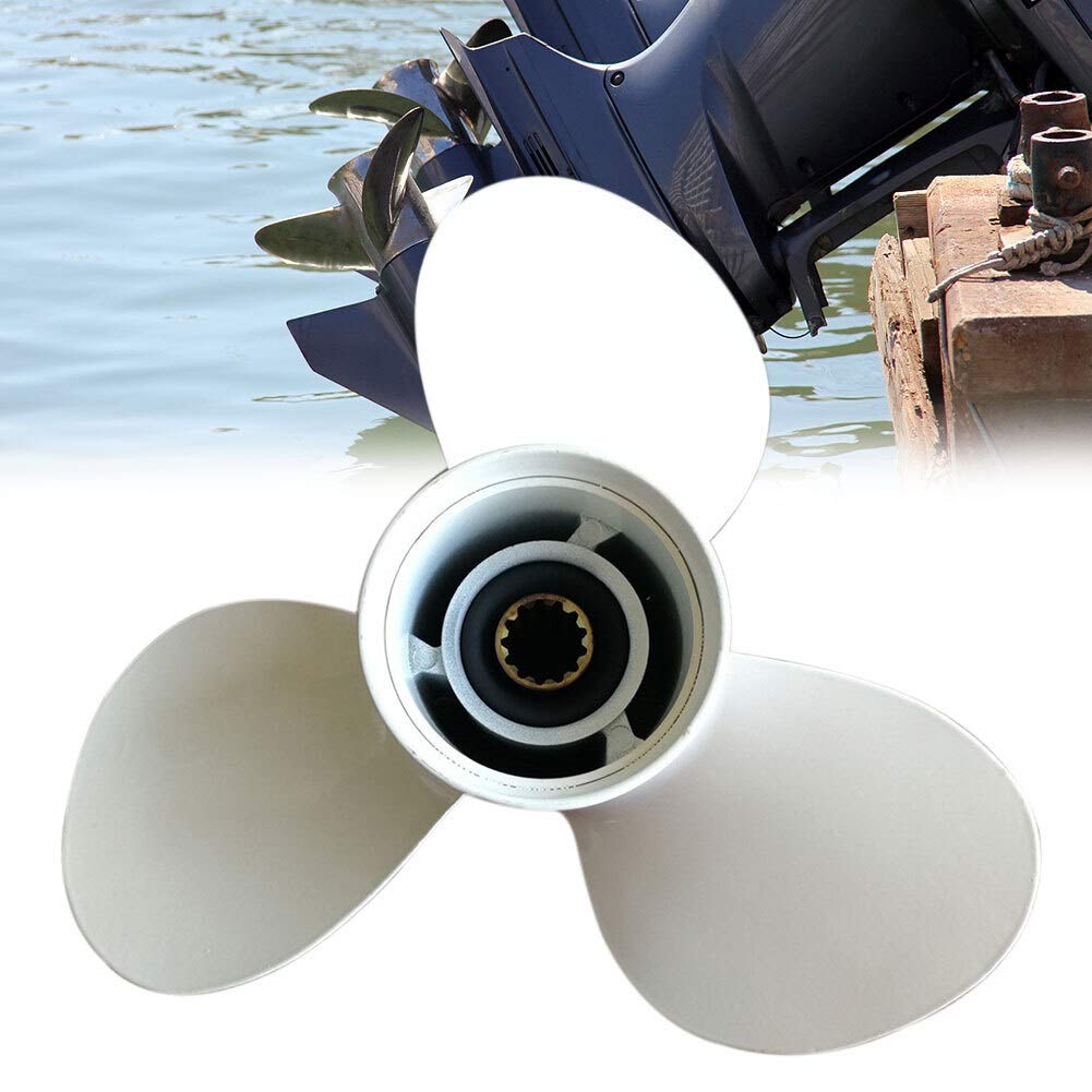 Szwaldaper Elica fuoribordo 11 5/8 X 11-G 69W-45947-00 Pratica barca stabile in lega di alluminio Facile installazione Motore 40-50HP Nave, for