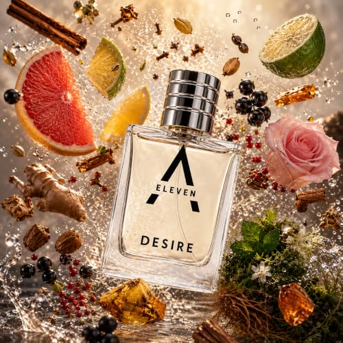 Image of A ELEVEN Grapefruit Bergamot Pink Pepper Unisex Perfume Spray Fruity Spicy Aromatic Fragrance Patchouli Vetiver Amber Musk Sandalwood Long Lasting Scent 50ml