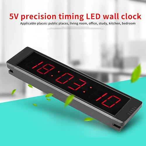 Miniatura 2 de Reloj de pared con control remoto LED cronómetro preciso para entrenamiento de fitness cocina