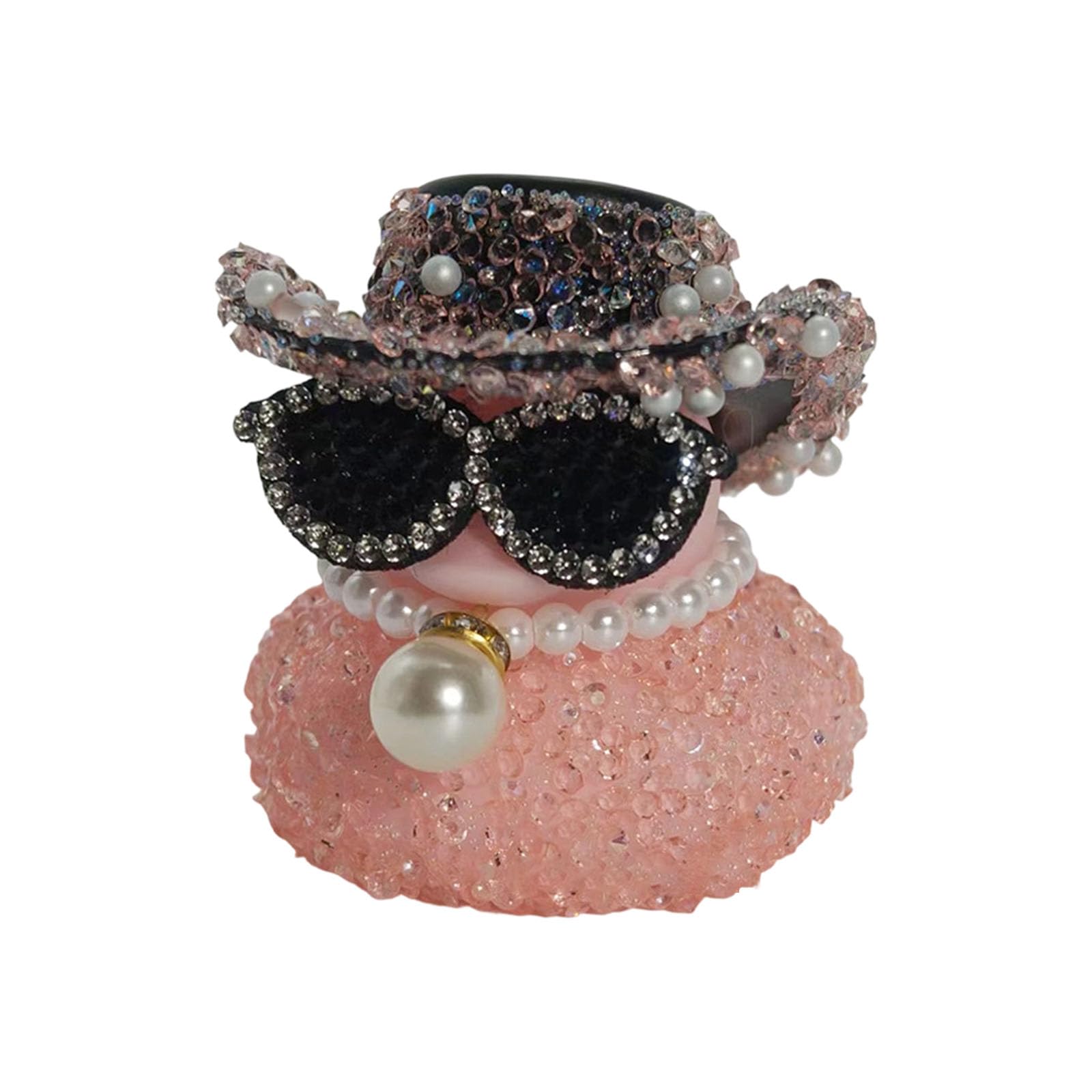 Compact Cartoon Figurine Accent, Heart-Shaped Sunglasses Ornament for Desk, Dashboard, Dresser, or Shelf Display Figurine Ornament Decor Display Dashboard Desk Vanity Shelf Tabletop Embellished Heart
