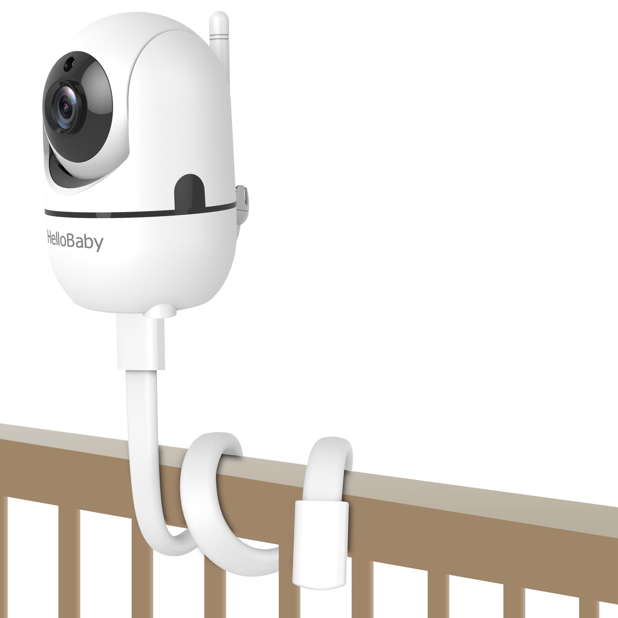 HelloBaby Baby Monitor Holder for HB6550 Pro HB6560 HB65 HB6339 HB40 HB6081 HB66 HB6351 20 Inch Flexible Arm Mount Sturdy Camera Mount Attaches to Crib Shelves