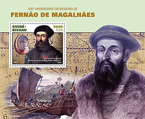 Guinea-Bissau - 2021 Explorer Ferdinand Magellan - Souvenir Sheet - GB210122b
