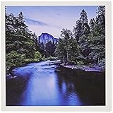 3dRose Greeting Cards, 6 x 6 Inches, Pack of 12, Half Dome and the Merced River (gc_186801_2)