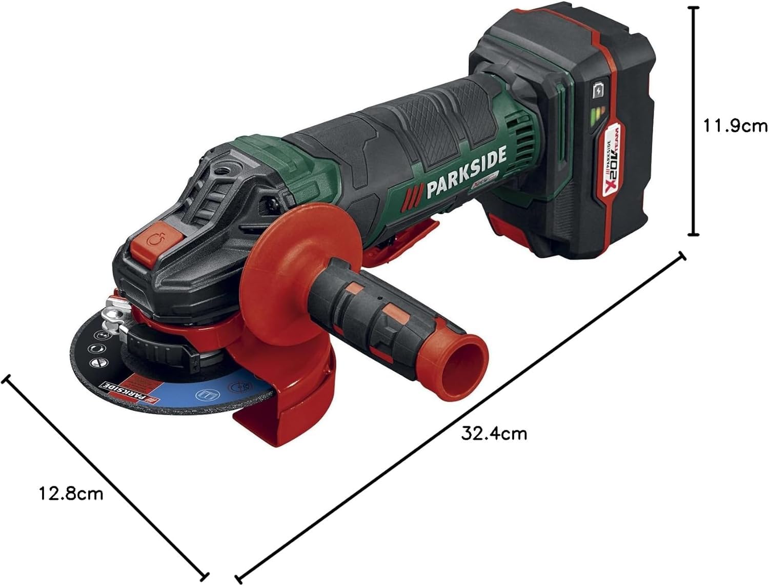 Image secondaire de Meuleuse d'angle de batterie PWSA 20-Li B2 avec batterie et chargeur dans le cas de l'équipe série X 20V