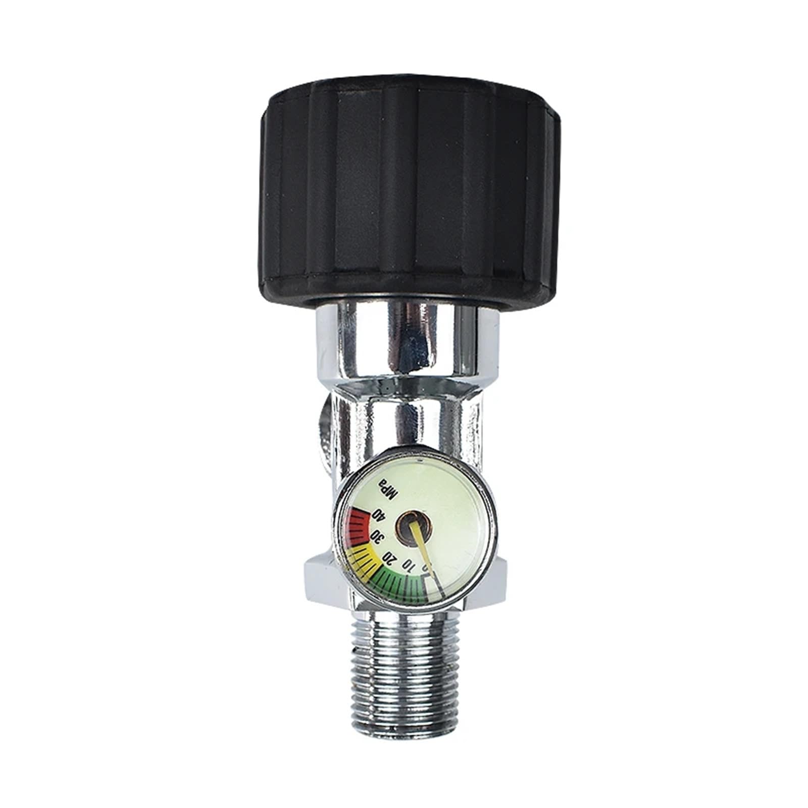 High Pressure 30MPA Oxygen Tank Valve Explosion-Proof Carbon Fiber Gas Cylinder w/Gauge Respirator M18*1.5 G5/8(B)