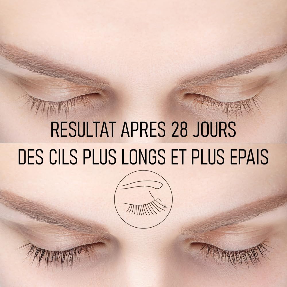 Infiniment Vous Make Up France - Siero Ciglia Allungante e Sopracciglia, Trattamento Crescita Ciglia e Sopracciglia VITAL PLASMA, per Ciglia e Sopracciglia