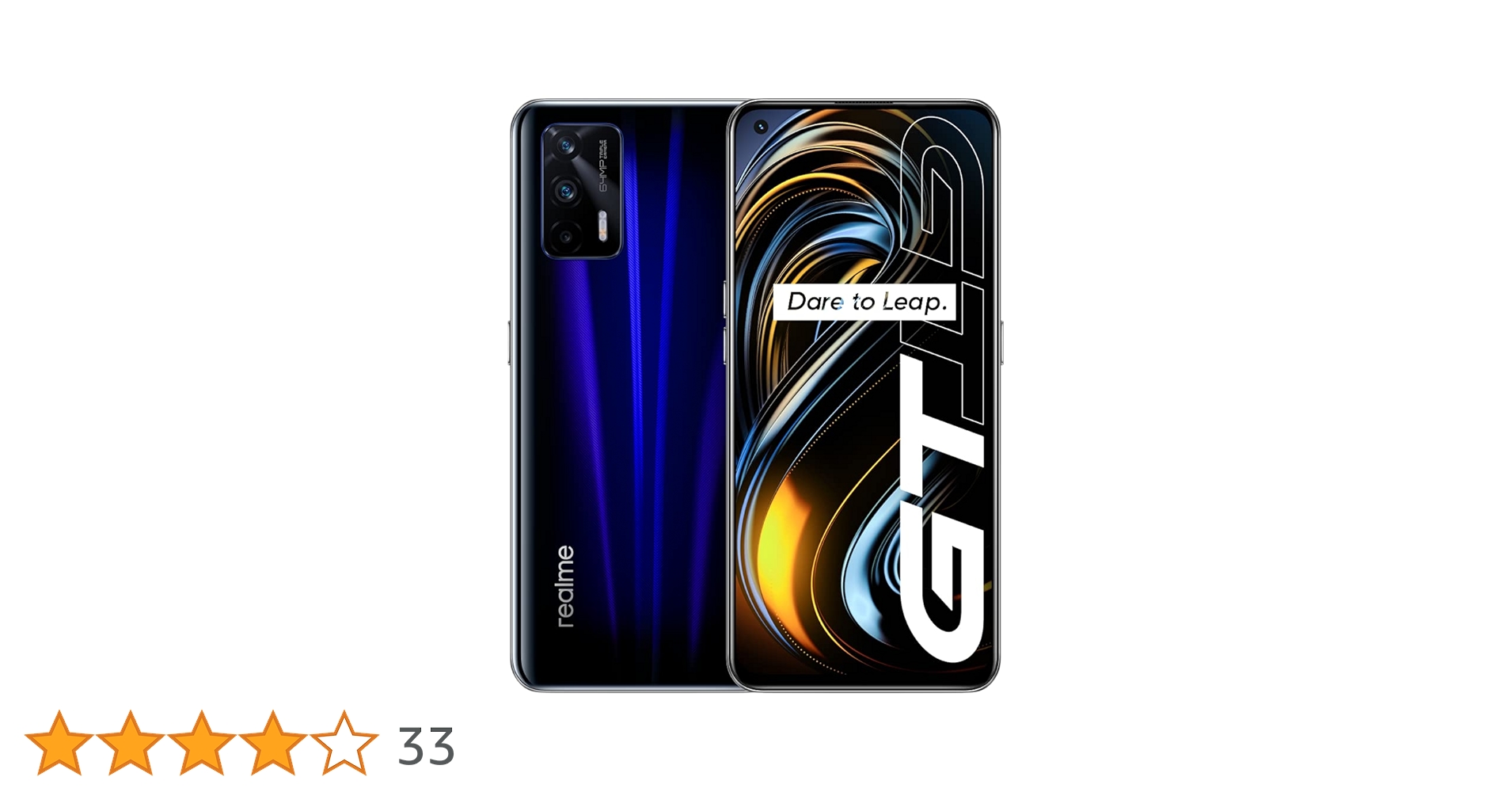 ANDROID - Realme GT 中国版　8/128GB Blue Realme GT, 8GB 128GB, Unlocked, Snapdragon 888 with 64MP AI