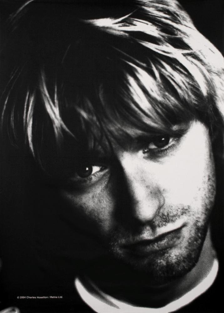 Heart Rock Original Kurt Cobain 10th Anniversary, Fabric, Multi-Colour, 110 x 75 x 0.1 cm