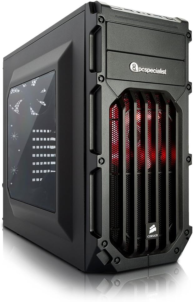 PC Specialist Omega Impact II Pro Gaming Desktop (Black) - (Intel i5-6500 Quad Core Processor, 16 GB RAM, 240 GB SSD Plus 2 TB HDD, NVIDIA GeForce GTX 1060 Graphics, Windows 10)