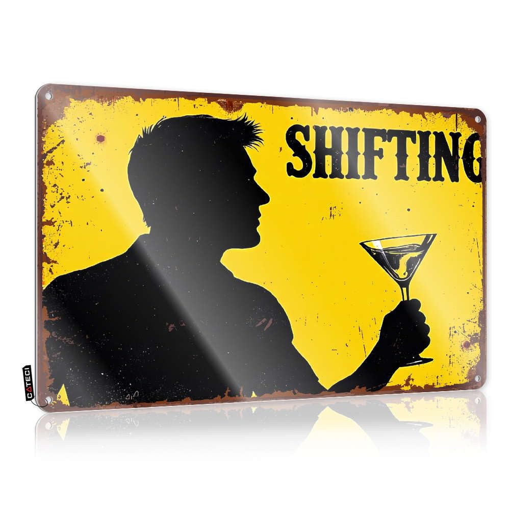 Fzfn Colour Space Room Decor Decorations Soft Bath | Shifting: Silhouette With Martini Glass Preppy Cafe Decoration(30X40cm)