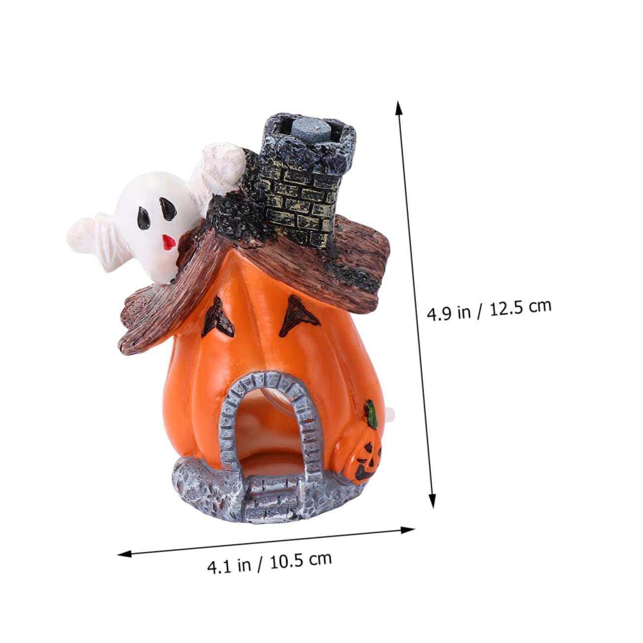 Cabilock 2 Set Casa Della Zucca Dell'acquario Gigante Ornamenti Per Acquari Di Grandi Dimensioni Piccolo Decorazione Dell'acquario Arredamento Per La Casa Dell'acquario Resina 3 Pezzi*2