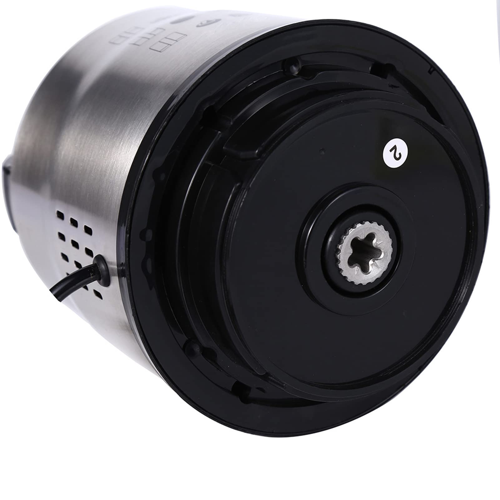 Hachoir en acier inoxydable pour légumes, fruits et noix, hachoir à viande électrique, bol de 6 L, 1600 W avec 4 lames tranchantes