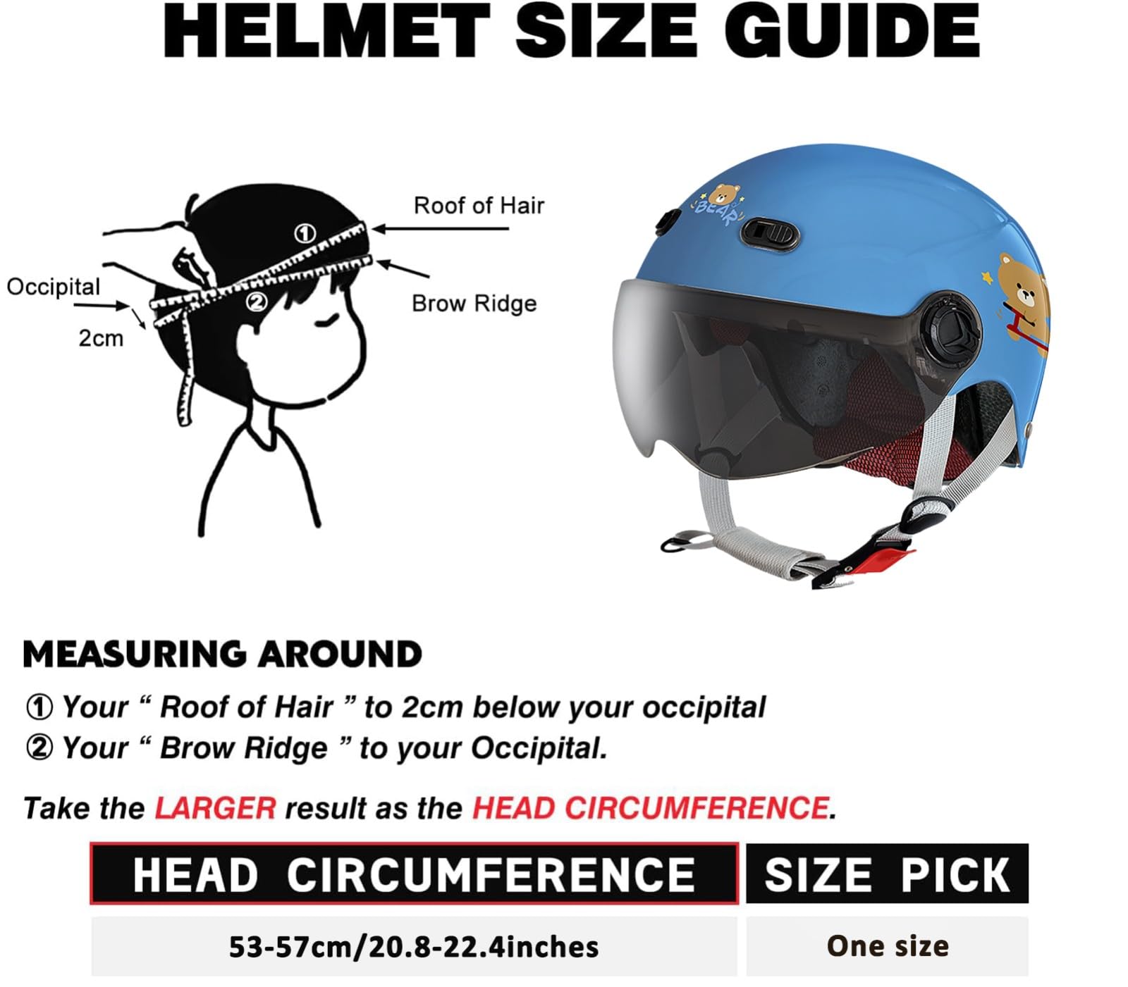 Kask dziecięcy, półtwarz do jazdy na rowerze, deskorolce, skuterze, łyżwiarstwie, certyfikat ECE 22.06, regulowany, dla dziewcząt, chłopców 3, 53-57 cm