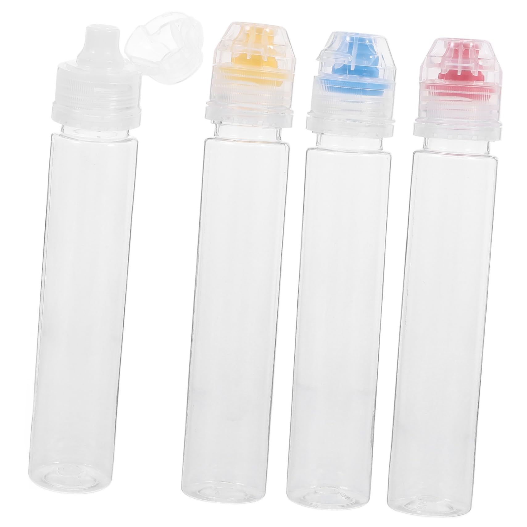 FUNOMOCYA 20 Pcs Mini Squeeze Container Sauces Squeeze Bottles Refillable Honey Bottle Condiment Squeeze Bottle Empty Squeeze Bottles Ketchup Bottle Mini Squeeze Bottles Syrup Bottle The Pet