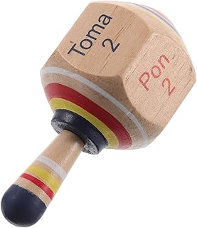 Kisangel Peonza De Madera Peonza para Peonzas De Bricolaje Giroscopio De Pintura De Bricolaje Peonzas De Juguete Tapas De Juguete De Madera