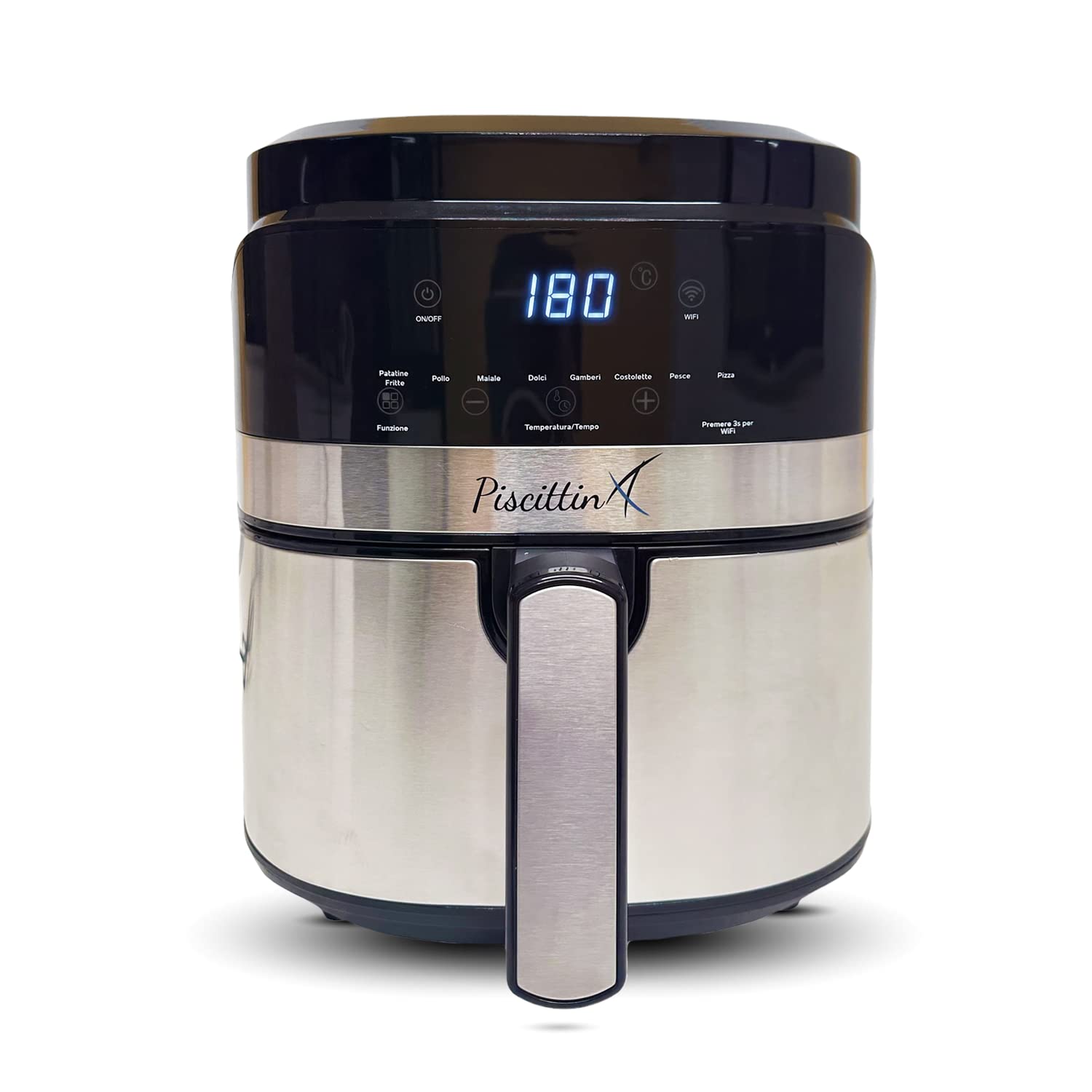 Luftfritteuse für Pool, 5,5 l, 1500 W, 8 voreingestellte Programme, Touchscreen, WLAN, dedizierte App [Energieeffizienzklasse A+++]