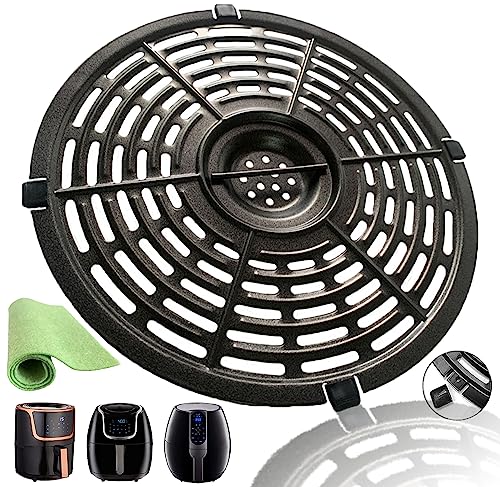 Comparison: Ultrean Air Fryer 11 BeranWung 5QT Round Air Fryer Crisper Plate Tray for Ultrean 4.2QT/Gowise USA/PowerXL/Dash/Chefman Air Fryers, Upgraded Nonstick Air Fryer Grill Plate Pan Griller Rack Grate for 5 Quart Air Fryer