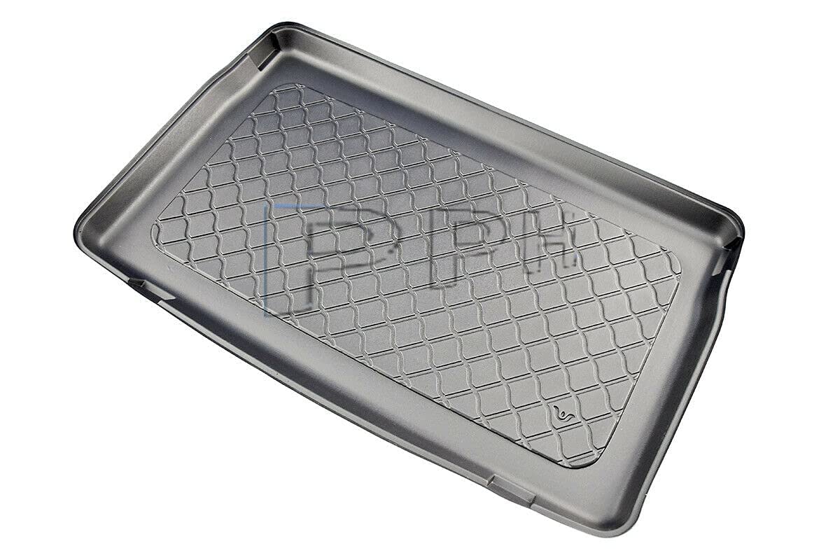 Tapis De Coffre Sur Mesure Rubbasol Pour Renault Clio E HB 5 Portes 2019+ - Plancher Bas - Protection Ultime Noir