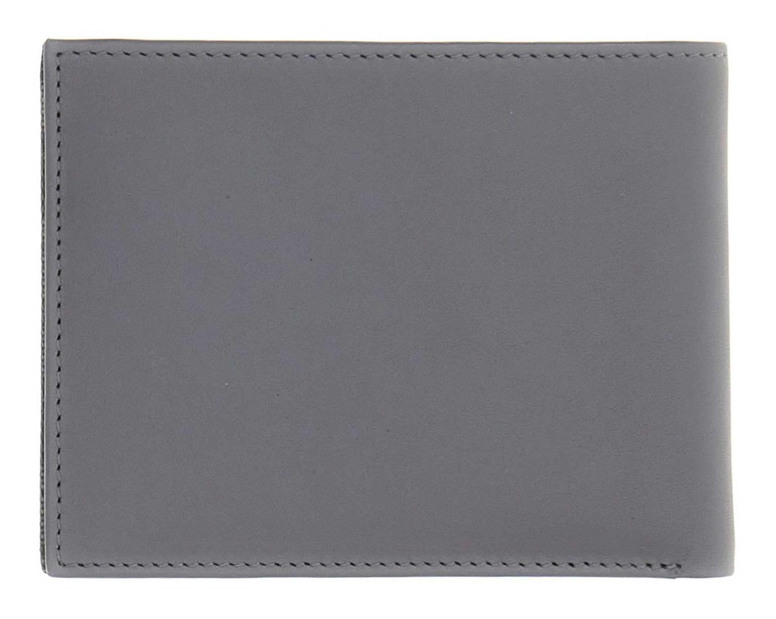 GUESS Pelle portafoglio Milano Bifold Black/Antracite grigio