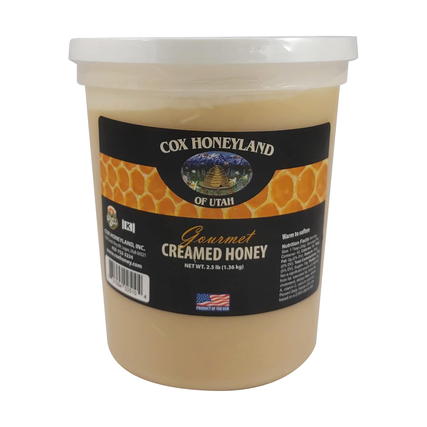 COX HONEYLAND Bucket Creamed Honey, 40 OZ