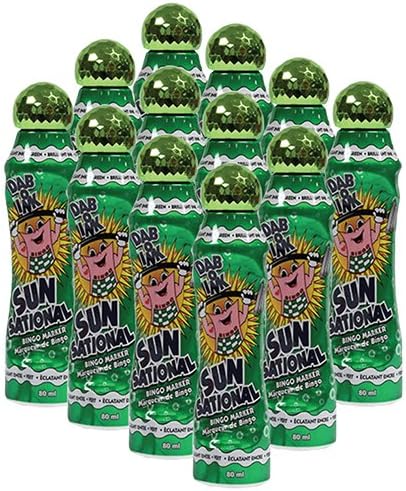 One Dozen 3oz Green Bingo Dauber