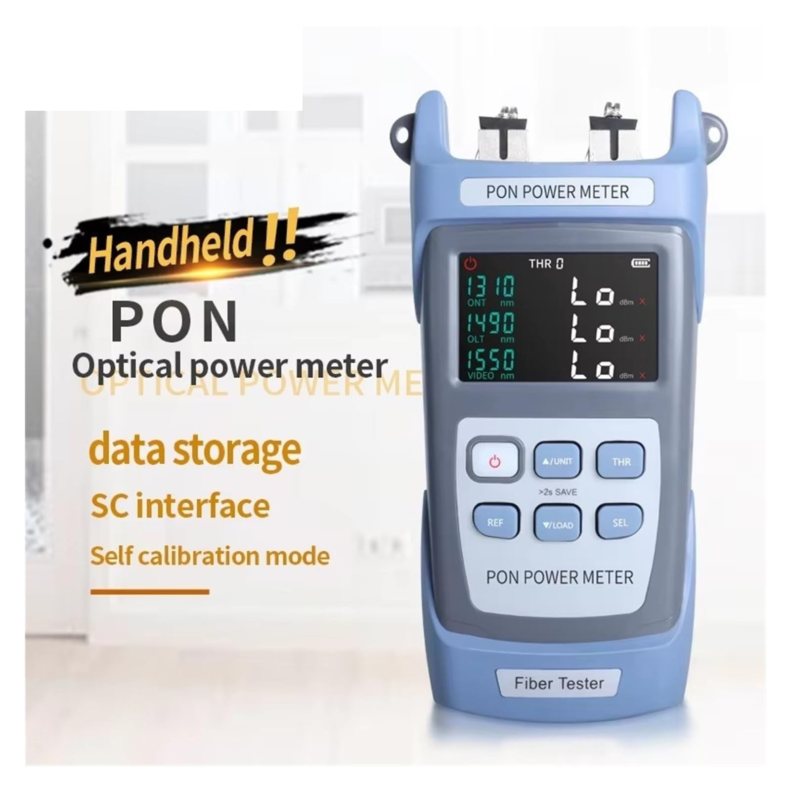 Compteur de puissance PON à Fiber optique Portable, longueur d'onde ONT/OLT 1310/1490/1550nm, testeur de câbles, outils réseau(PON308C APC)