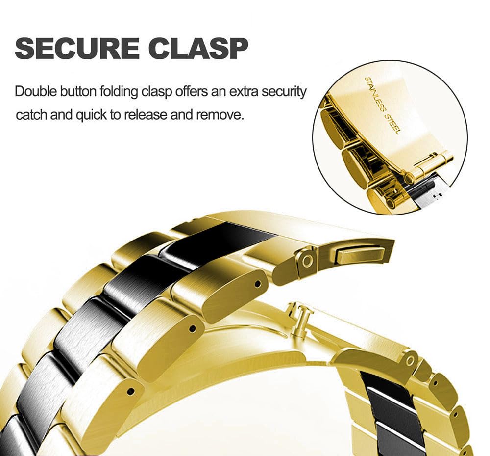 DEALELE Bracelets métalliques compatibles avec Samsung Galaxy Watch Ultra 2