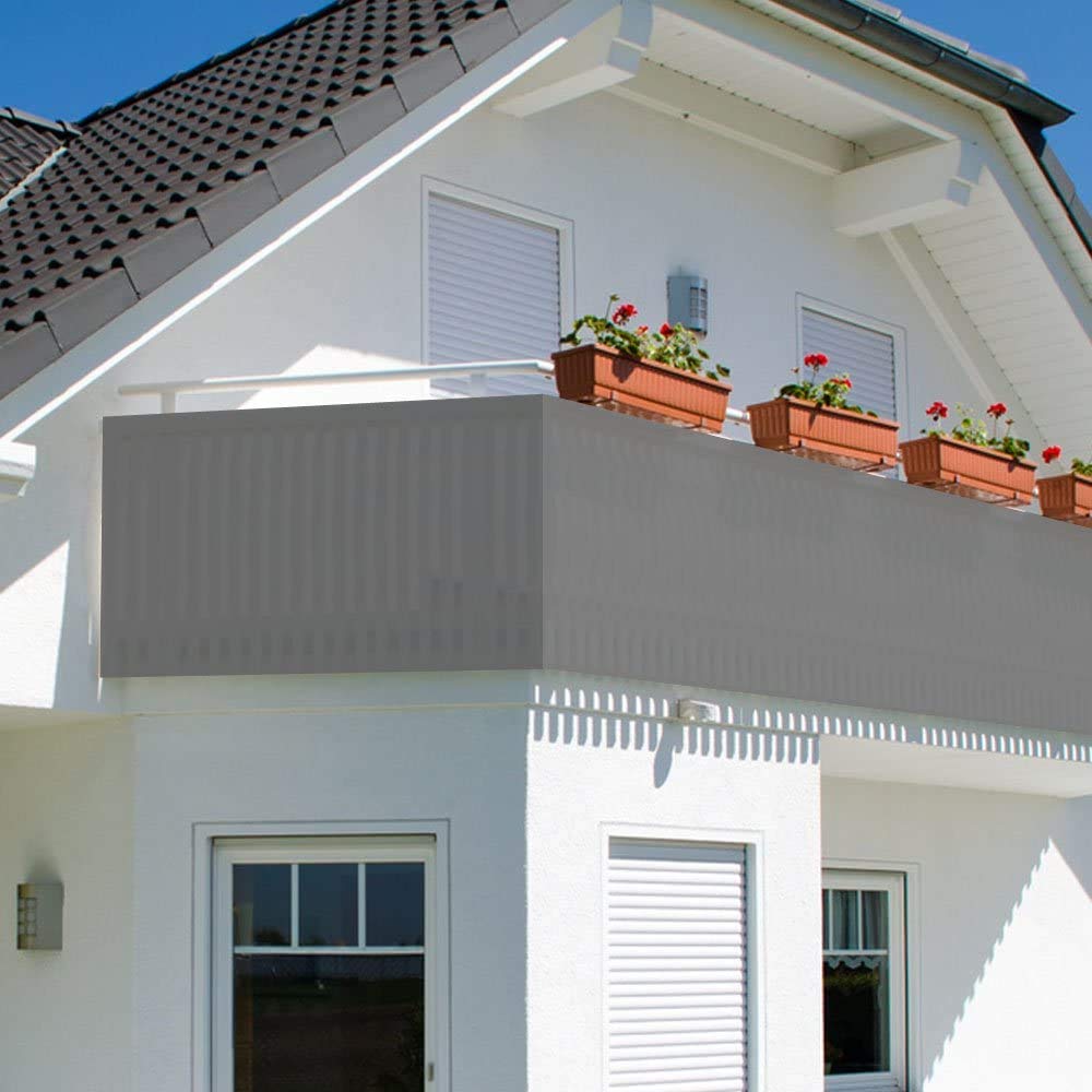 Balkon Sichtschutz Aus HDPE – 85x650cm, Wetterfest & UV-beständig