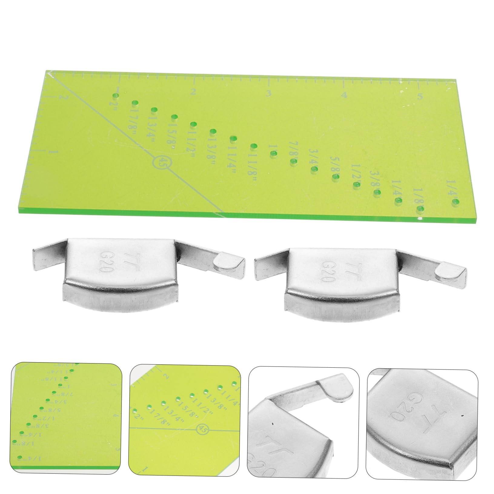 2 Set Di Pratici Strumenti Di Misurazione Delle Cuciture Righello Per Margini Di Cucitura Per Trapuntatura Righello Per Patchwork Per Cucire Tessuti Per e Precise